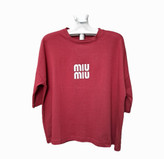 تیشرت باکسی فری سایز (miu miu)