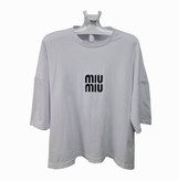 تیشرت باکسی فری سایز (miu miu)