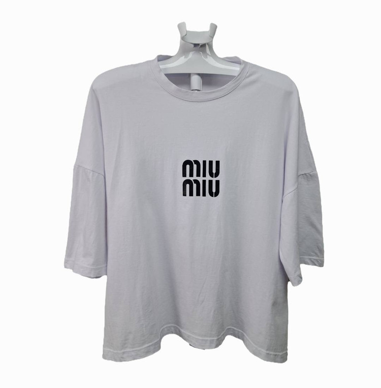 تیشرت باکسی فری سایز (miu miu)