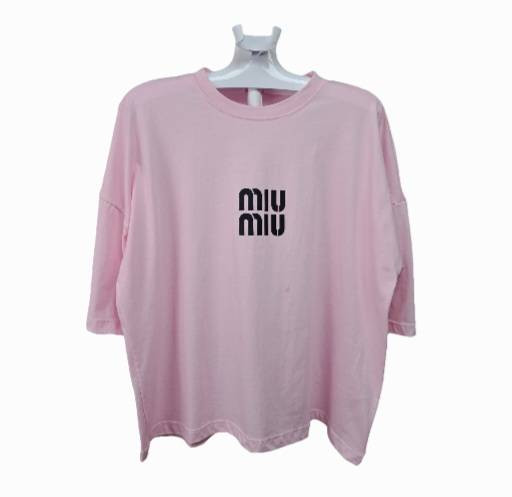تیشرت باکسی فری سایز (miu miu)