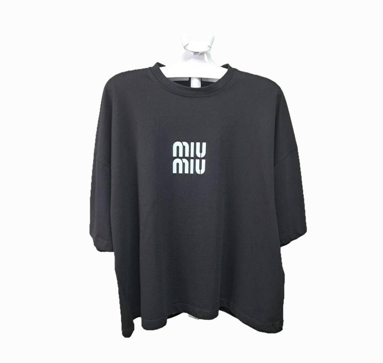 تیشرت باکسی فری سایز (miu miu)
