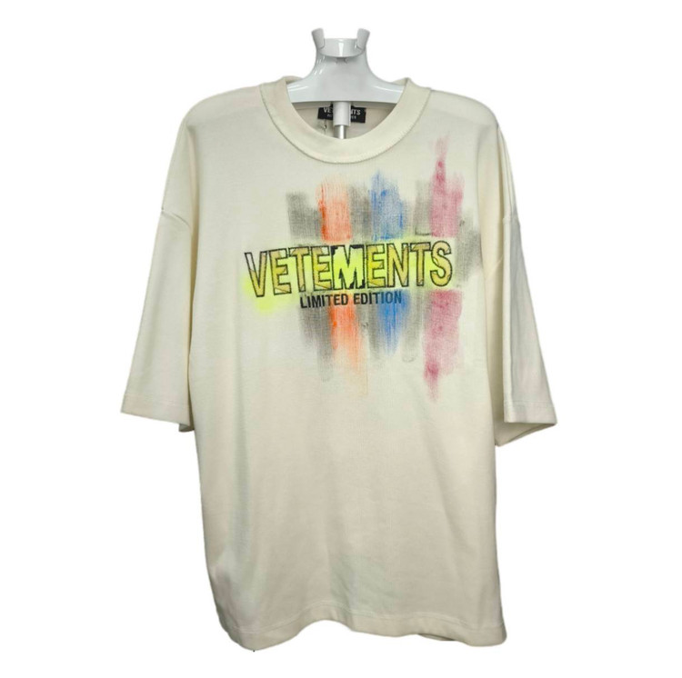 تیشرت لانگ باکسی مردانه (VETEMENTS) طرح برجسته