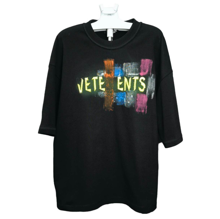 تیشرت لانگ باکسی مردانه (VETEMENTS) طرح برجسته