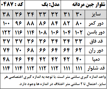 شلوار جین مردانه مدل بگ استایل (کد 0487)