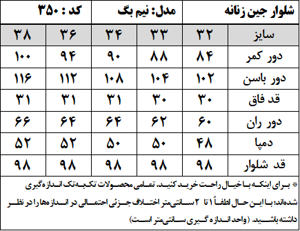 شلوار جین زنانه مدل نیم بگ (کد 350)